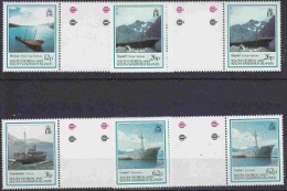 South Georgia 1990 Shipwrecks 4v Gutter ** Mnh (20486) - Géorgie Du Sud