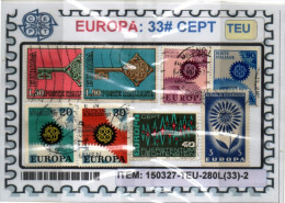 THEMATICS:CEPT UNION COMMEMORATIVES (TEU-280L(33)-2 - Colecciones