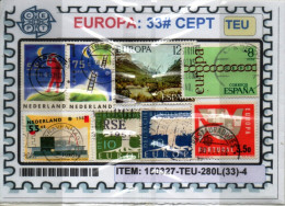 THEMATICS:CEPT UNION COMMEMORATIVES (TEU-280L(33)-4 - Sammlungen