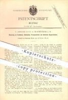 Original Patent - F. Arnecke & Co. In Blankenburg , 1883 , Neuerung An Fußböden , Schwellen U. Treppen , Tischler !!! - Blankenburg