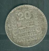 Piece Argent , Silver ,  20 Francs Turin  -  Pia10406 - 20 Francs