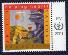 Nations Unies 2001 ONU Neuf Helping Hearts Helping Hands Bord De Feuille - Unused Stamps