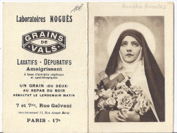 LABORATOIRES NOGUES   GRAINS DE VALS  LAXATIFS DEPURATIFS RUE GALVANI PARIS 17 - Small : 1921-40