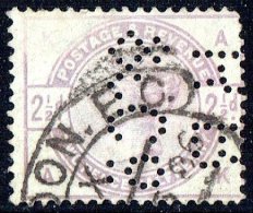2½d.  Lilac  SG 190  Perfin «R.B. & Co» - Usados