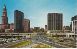 Hartford Connecticut, Downtown Skyline View, Street Scene, Auto, C1960s Vintage Postcard - Hartford