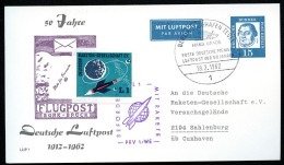 BERLIN PP28 C1/001 Privat-Postkarte FLUGPOSTMARKE Sost. 1962  NGK 20,00 € - Privé Postkaarten - Gebruikt