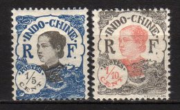 INDOCHINE - 1922/23 Scott# 94+95 * - Unused Stamps
