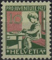 SUISSE SCHWEIZ SWITZERLAND Poste 227 ** MNH Pro Juventute 1927 : Orphelin à L'école Weisekind - Nuevos