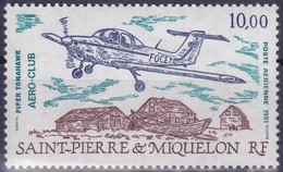 Timbre Aérien Neuf** - Aéro-Club De Saint-Pierre Piper Tomahawk - N° 70 (Yvert) - Saint-Pierre Et Miquelon 1991 - Unused Stamps