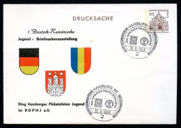 BERLIN PU34 B2/008 Privat-Umschlag WAPPEN HAMBURG Sost 1968  NGK 8,00 - Enveloppes Privées - Oblitérées