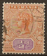 TASMANIA 1892 1/2d QV SG 216 U #LK34 - Used Stamps