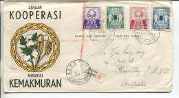 (001) Registered Cover Cover Posted From Indonesia To Australia - 1957 - Other & Unclassified