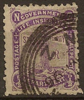 NZ 1891 1/2d Government Life SG L1 U #LL75 - Dienstmarken