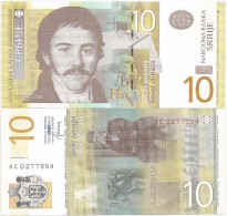 SERBIA 10  DINARA 2013. UNC AC Prefix - Serbia