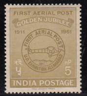 India 1961 MNH, , Airmail, Aviation, Airplane, Philately, Airmail, - Ongebruikt