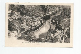 Cp , 48 , SAINTE ENIMIE , Vue Générale , Gorges Du TARN , Phototypie-hélio François 96 , Voyagée 1938 - Other & Unclassified