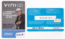 VINI - Recharge De 2000 FCFP - VINIIZI / Bleue / Cartonnée - 01 / 2014 - Luxe - Französisch-Polynesien