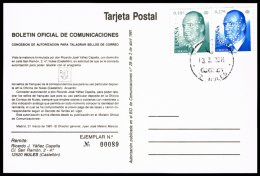 CASTELLON - EDI O 3859 + 4049 - TP CON ORDEN DE AUTORIZACION Y PERFORADO R.Y - Storia Postale