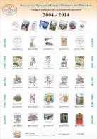 Czech Rep. / My Own Stamps (2014) 0204-0228: ERRORS - Sheet! 10 Years Collectors Society Postal Stationery (SSCNP) SCF - Blocchi & Foglietti