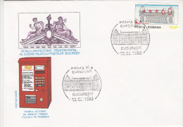 FIRST STAMPS ATM, COVER FDC, AMOUNT 60 ATM STAMP, 1995, ROMANIA - FDC