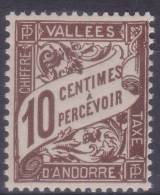 ANDORRE - TAXE N° 18 - NEUF SANS CHARNIERE - SUPERBE (3) - Neufs