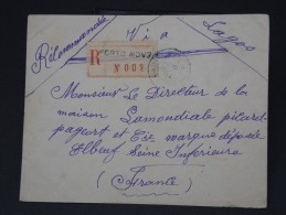 FRANCE - DAHOMEY - Lettre Période Années 1920 - Archives Vers Elboeuf (Loire Atlantique) - A Voir - Lot  5151 - Cartas & Documentos