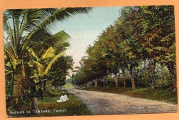 Avenue De Taravao Tahiti 1905 Postcard - Tahiti