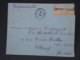 FRANCE - DAHOMEY - Lettre Période Années 1920 - Archives Vers Elboeuf (Loire Atlantique) - A Voir - Lot  5159 - Storia Postale