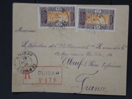 FRANCE - DAHOMEY - Lettre Période Années 1920 - Archives Vers Elboeuf (Loire Atlantique) - A Voir - Lot  5171 - Briefe U. Dokumente