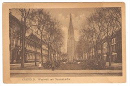 CREFELD    ----  Westwall  Mit  Marienkirche - Krefeld