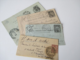 Frankreich Ganzsachen / Streifband / Rohrpost. Um 1900! Interessante Stücke - Collections & Lots: Stationery & PAP