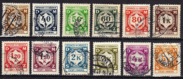 Böhmen Und Mähren Dienstmarken 1941 Mi 1-12, Gestempelt [300115I] - Usados