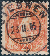Heimat SZ SIEBNEN 1905-02-23 Vollstempel Auf Zu#66E - Used Stamps