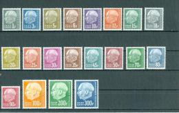 Saarland Mi. 409 - 428 Postfr. Bundespräsident Heuss - Unused Stamps