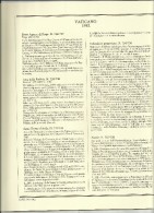 VATICANO VATIKAN VATICAN YEAR ANNATA NUOVA 1982 MNH COMPRESI I FOGLI MARINI - Annate Complete