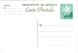MONACO - 1,40 F - Princes Rainier III Et Albert - Carte Postale - Post Card - Intero Postale - Entier Postal - Postal... - Interi Postali