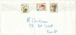 MONACO - 1966 - Flore Et Faune - Viaggiata Da Monte-Carlo Per Paris, France - Cartas & Documentos