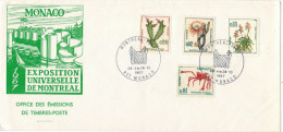 MONACO - 1967 - Exposition Universelle De Montreal With Official Expo Cancellation - Storia Postale