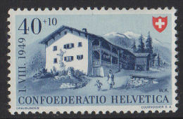 SVIZZERA   1949 - Pro Patria: Prattigau 40+10 C Nr. 480 MNH - Unused Stamps
