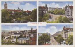 Plauen I.V.-Bahnhofstrasse,Dittrichplatz,Friedrich August.Brücke.Lohmühlenpromenade Mit Rathaus. - Plauen