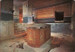 Egypte, Thebes-Louxor, Sarcophage Au Tombeau D'Aménophis II., Circulé Non - Louxor