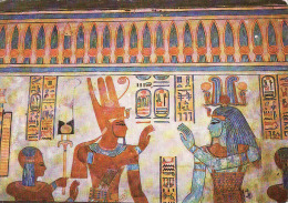 Egypte, Thebes-Louxor, Vallée Des Reines - Peintures Murales Dans Le Tombeau De Amen-her-Khovsef, Circulé Non - Louxor