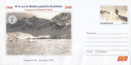 1438FM- WHALE HUNTING, GRYTVIKEN, SHIPS, COVER STATIONERY, 2008, ROMANIA - Ballenas