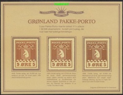 Greenland 1995 Reprint Pakke-Porto M/s ** Mnh (20536) - Blocks & Sheetlets