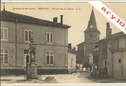 55 - Meuse _ Béhonne_( Env.de Bar-Le-Duc )  Place Et Rue De L´église ( 818hab )Meuse - Autres & Non Classés