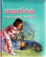 1 LIVRE MARTINE MON CARNET SECRET LIVRE BLANC EDITIONS CASTERMAN AVEC DEUX PLANCHES D'AUTOCOLLANTS NEUFS - Casterman