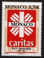 MONACO - 2015 - 25e Anniversaire De Caritas - 1v Neufs // Mnh - Unused Stamps