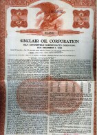 X CERTIFICATO AZIONARIO Sinclair Oil Corporation 1986 - Automobilismo