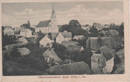 AK Obercunnersdorf Ortsansicht Kirche Bei Löbau Herrnhut Kottmar Ebersbach Eibau Neugersdorf Oberlausitz - Grossschweidnitz