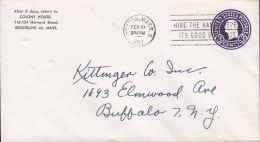 United States Postal Stationery Ganzsache Entier COLONY HOUSE (Hotel) BOSTON Mass. 1951 Cover Lettre - 1941-60